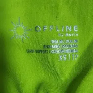 aerie | Tops | Offline By Aerie Top Lime Green Real Me Tank | Poshmark